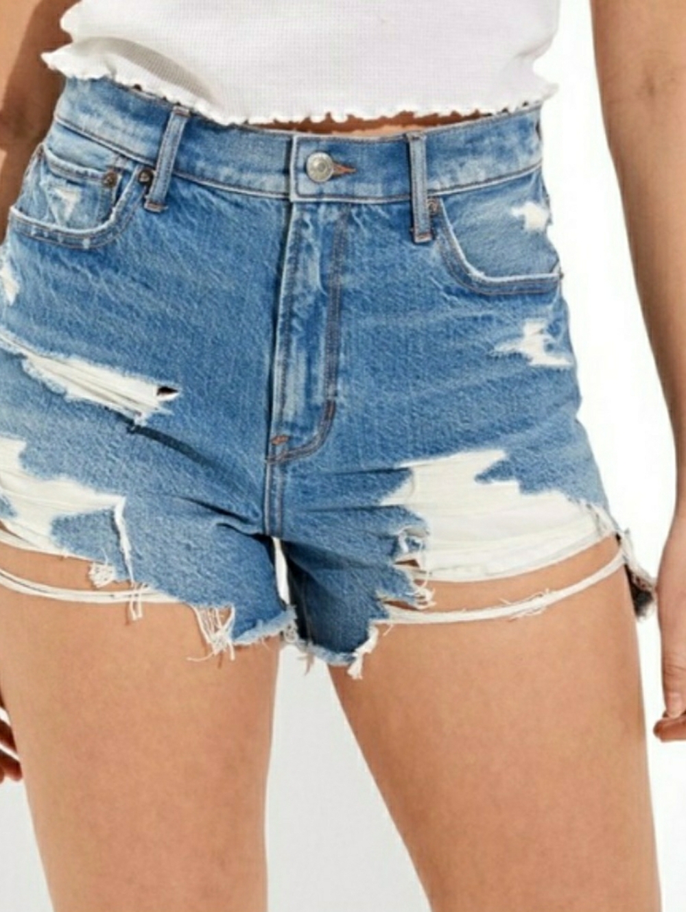 AMERICAN EAGLE HIGHEST RISE 90S BOYFRIEND SHORTS